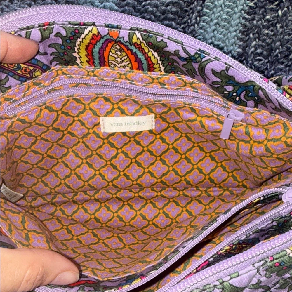 Vera Bradley Floral Crossbody Bag with Lavender Wallet - Picture 4 of 8